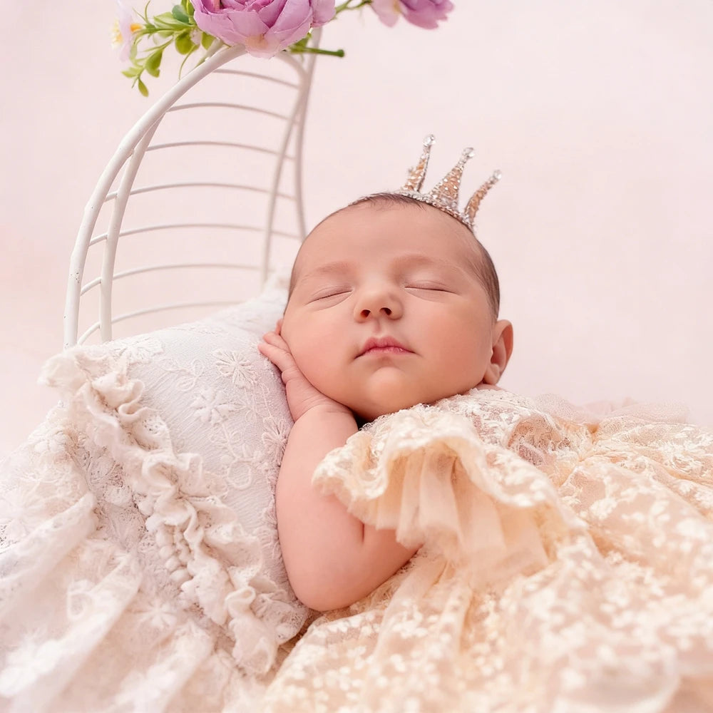 Newborn Baby Girl Lace Tutu Romper Photography Outfit Princess Bodysuit Infant Photo Shoot Baby Costume Newborn Lace Dress