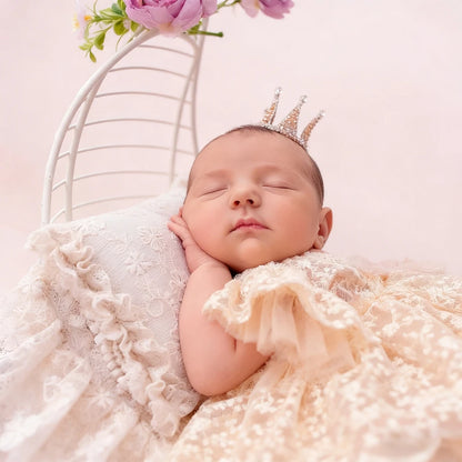 Newborn Knit Romper | Newborn Baby Girl Lace Tutu Romper Photography Outfit Princess Bodysuit Infant Photo Shoot Baby Costume Newborn Lace Dress Photo Outfit