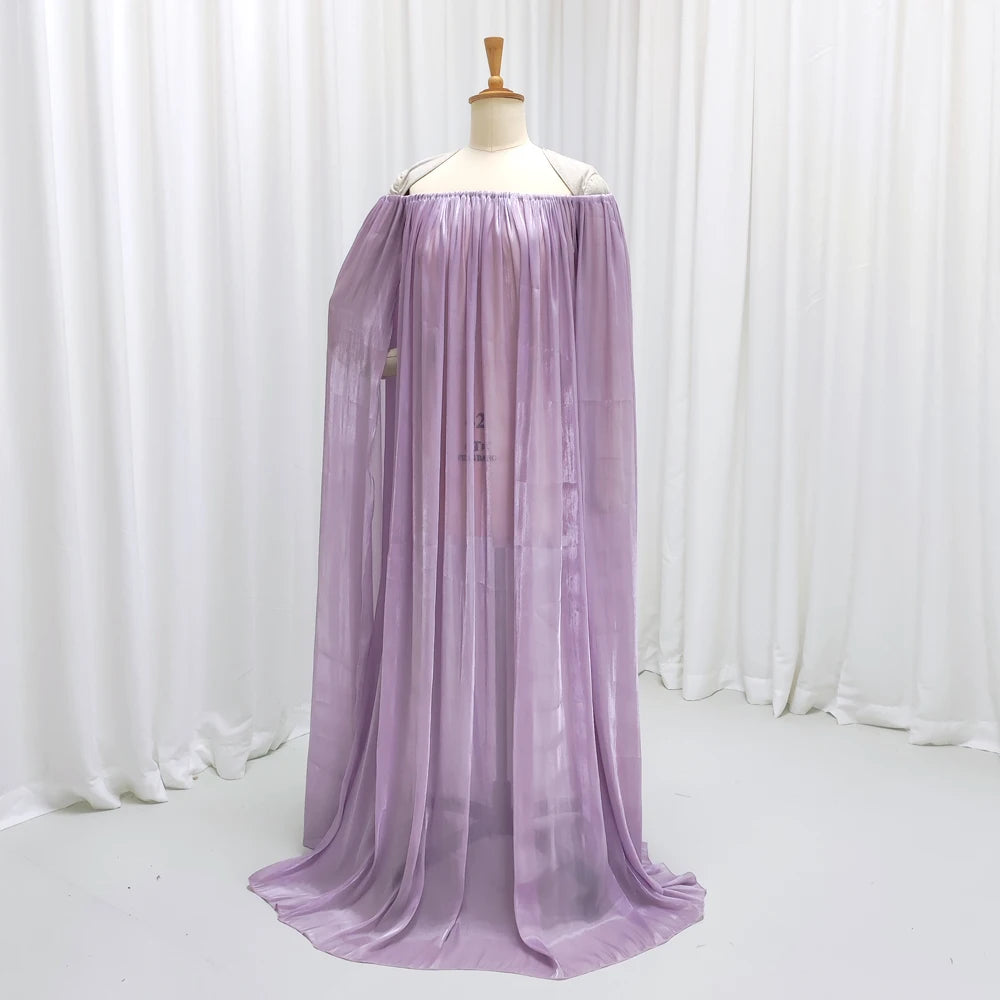 Maternity Photography Dresses Lilac Color Elegant Gowns Off Shoulder Photo Shoot Dress For Women Pregnancy Photography Outfit