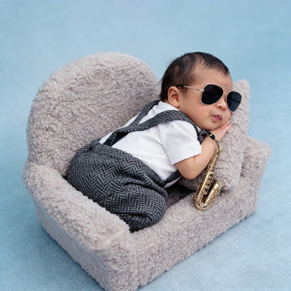 Baby Boy Romper Suit Vest Pants Set Gentleman Newborn Clothing