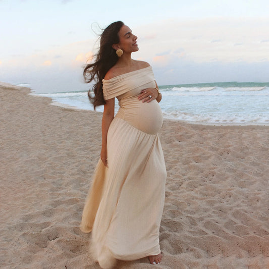 Maternity Photoshoot Dress | Maternity Dress Photoshoot Sleeveless Gown Pregnancy Photo Props pregnant women Summer Dresses for pregnant baby shower ? Studio Gown
