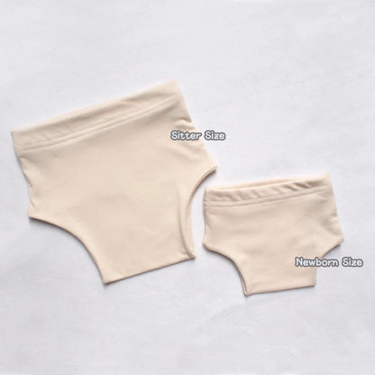 Diaper Cover Nude Skin Colored Pants Baby Neutral Shorts Leggings Newborn Set