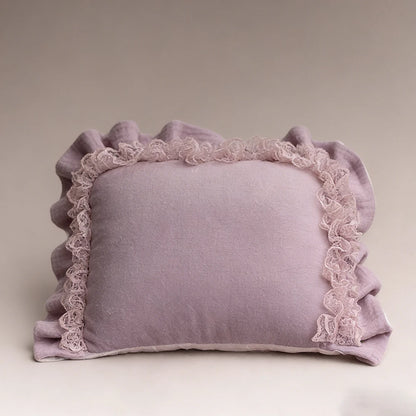 Newborn Photo Baby Girl Pink Lace Tutu Romper Velvet Shorties Ruffle Tulle Bow Headband