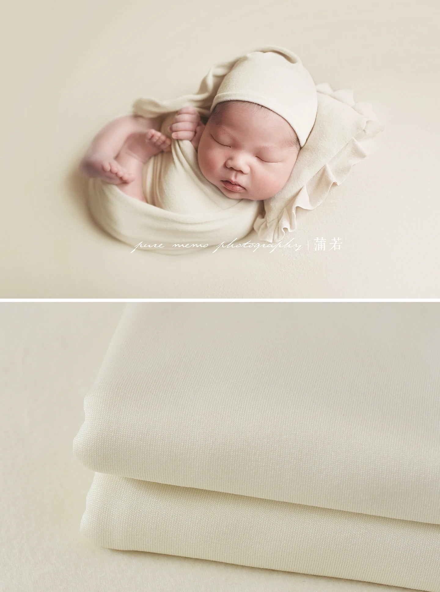 Fabric for Newborn Backdrop Bean Bag Cover Photo Props Layering Backdround Stretch Photoshoot Wraps Shoot Studio
