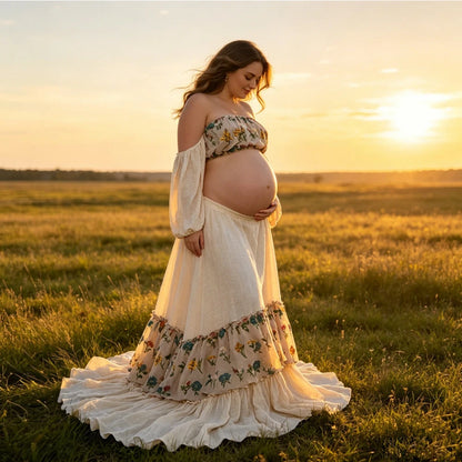 Maternity Elegant Floral Set
