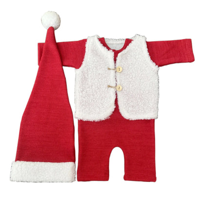 Christmas Baby Santa 3pcs Set Costume Xmas