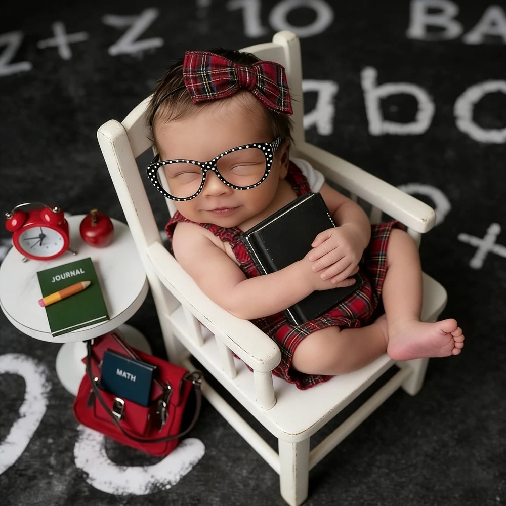 Newborn Baby Plaid Romper Red Tartan Ruffle Bodysuit Costume School Theme