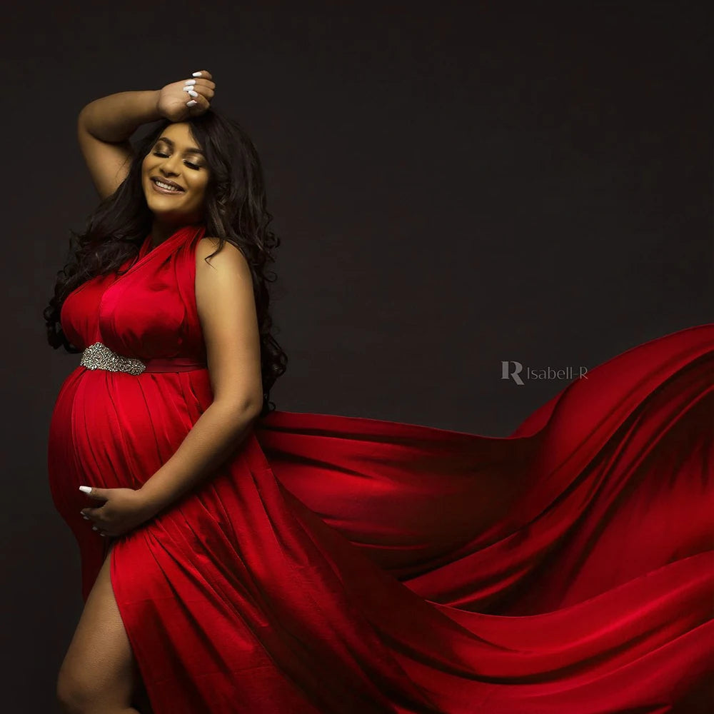 Maternity Soft Convertible Multi Way Braces Dress