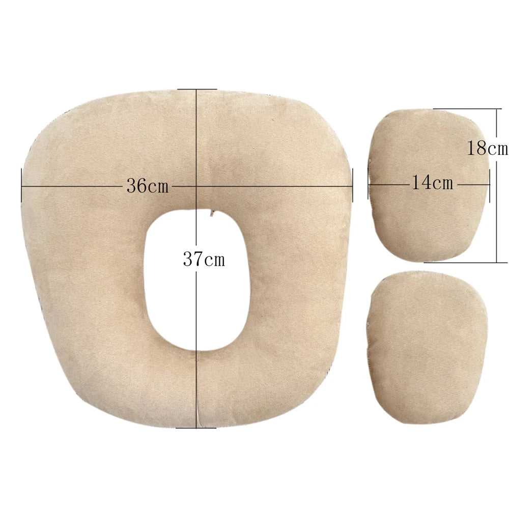 Donut Posing Pillow Set Small Head Soft Baby Positioning Cushion