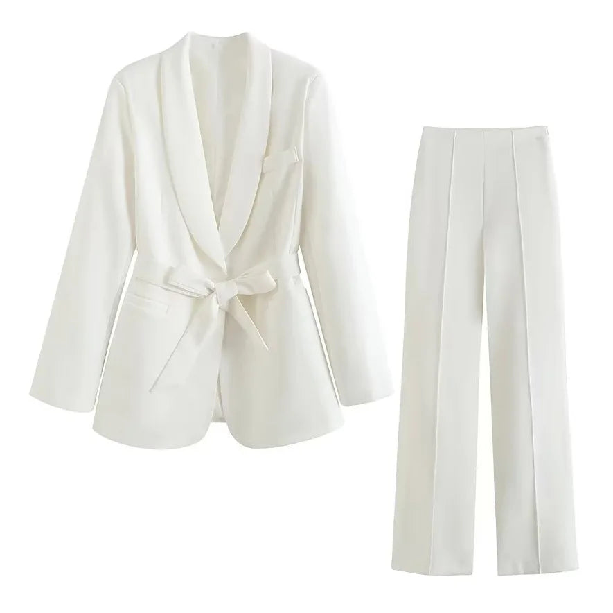Maternity Chic Outerwear Ol Suit Lace Up Long Sleeve Blazer Photo Shooting Gown