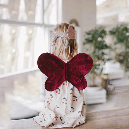 Newborn Children Butterfly Wings Fairy Costume Sequined Princess Crown Angel Wand Set Birthday