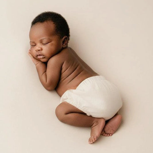 Newborn Diaper Cover Beige Baby Elastic Waist Photo Accessory Studio Use Pro Newborn Set