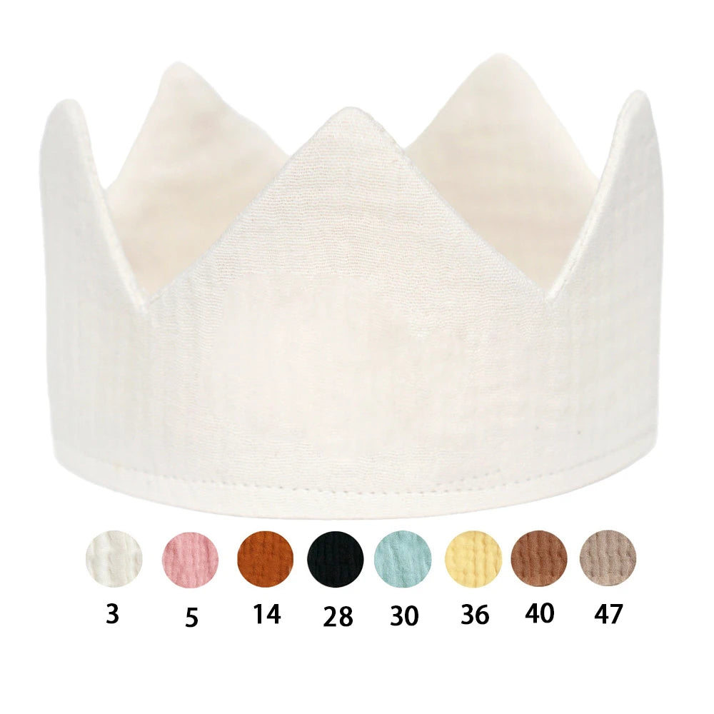 Custom Name Embroidery Baby Crown 1st Birthday Party Hat