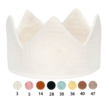 Custom Name Embroidery Baby Crown 1st Birthday Party Hat