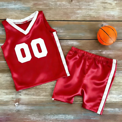 Newborn Baby Sports Jersey Set Costume Mini Basketball Studio Photos Pro