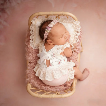 Floral Lace Tutu Romper Newborn Girl Baby Dress Ruffle Bodysuit