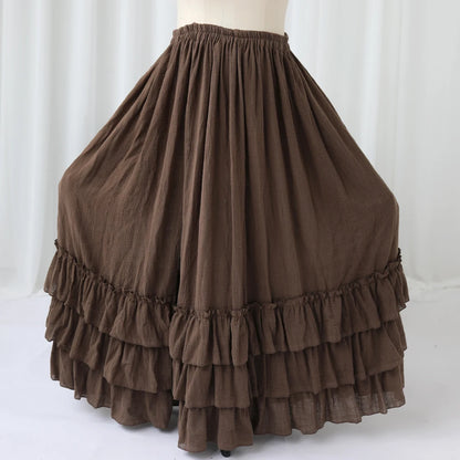 Maternity Knitted Bra Linen Cotton Three-layer Lace Boho Style Dress Two-piece Set
