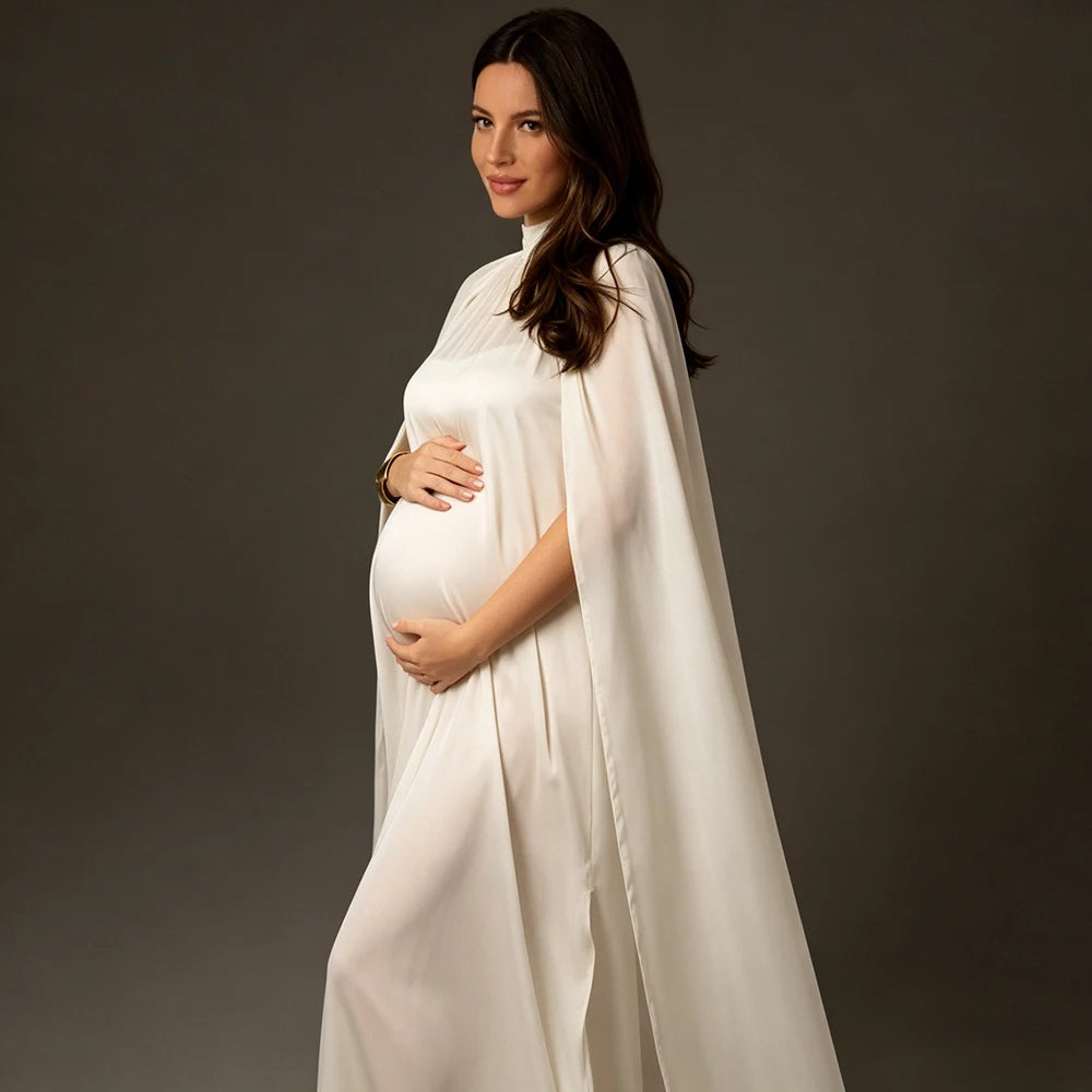 Maternity Dress Elegant Cape