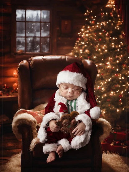 Christmas Newborn Santa Velvet Romper Hat Holiday Costume Photo Boutique Baby