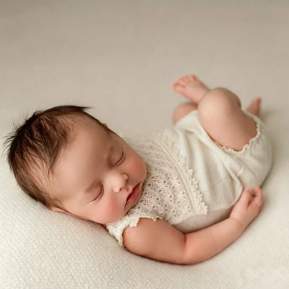 Lace Romper Bodysuit Baby Girl Portrait Picture Clothing