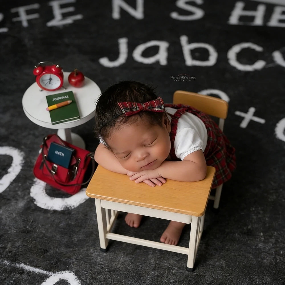 Newborn Baby Plaid Romper Red Tartan Ruffle Bodysuit Costume School Theme