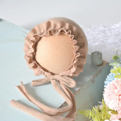 Newborn Photo Knit Hat Adjustable Baby Cap Sleepy Photos Session