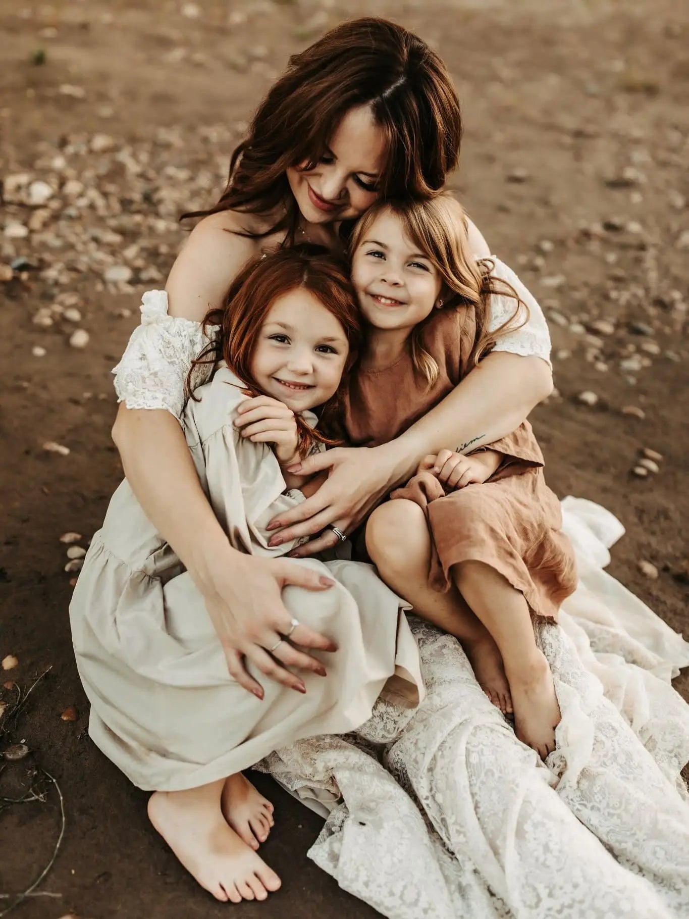 Maternity Dresses For Photo Shoot Simple Elegant Cotton Thread Embroidered Off Shoulder Two Piece Photography Dress For Women