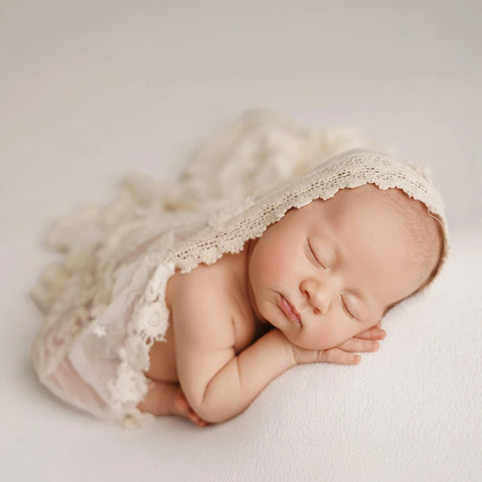 Lace Swaddle Blanket Newborn Baby Costume Studio Soft Cotton