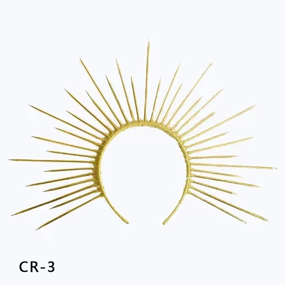 Maternity Hair Halo Crown Headpiece Tiara Sun Goddess Gown