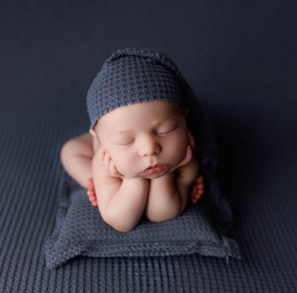 Baby Bonnet Pillow Set Newborn Costume Studio Soft Cotton