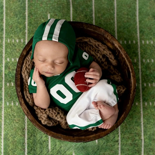 Baby Boy Football Jersey Romper Set Hat American