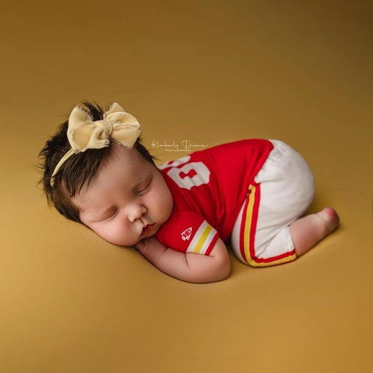 Baby Boy Football Jersey Romper Set Hat American