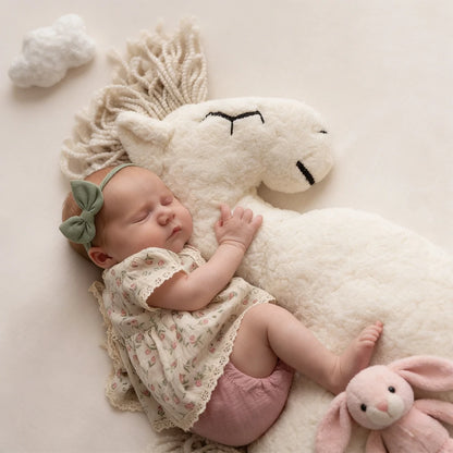 Baby Girl Boho Floral Lace Dress Vintage Cream Print Newborn Newborn Set
