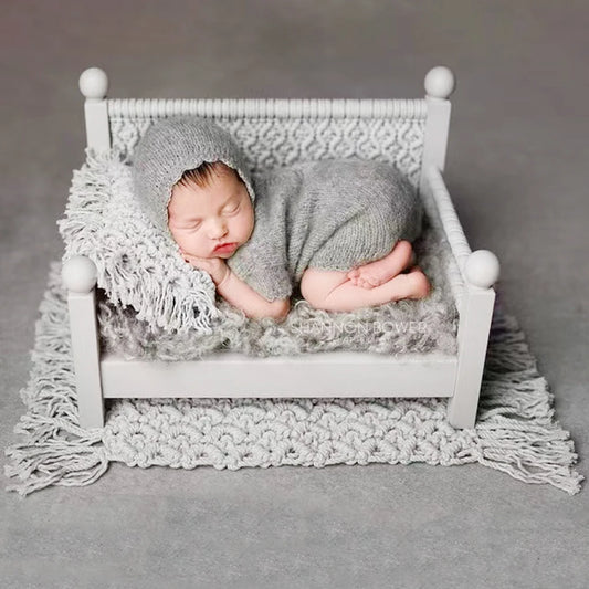 Baby Jumpsuit Hat Clothing Short Sleeve Two-piece Knitted Mohair Fur Romper Costume