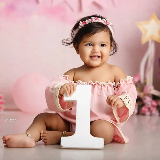 Newborn Baby Milestone Photo Decor 0-12 Months Natural Anniversary Digits Shower Birthday Backdrop Decorations Newborn Set