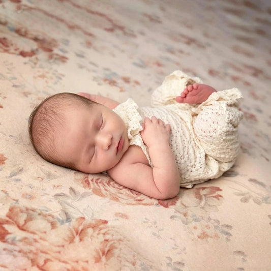 Baby Crochet Look Romper Newborn Session Gear