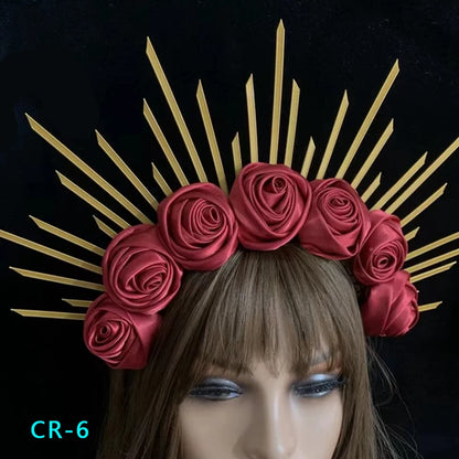 Maternity Hair Halo Crown Headpiece Tiara Sun Goddess Gown