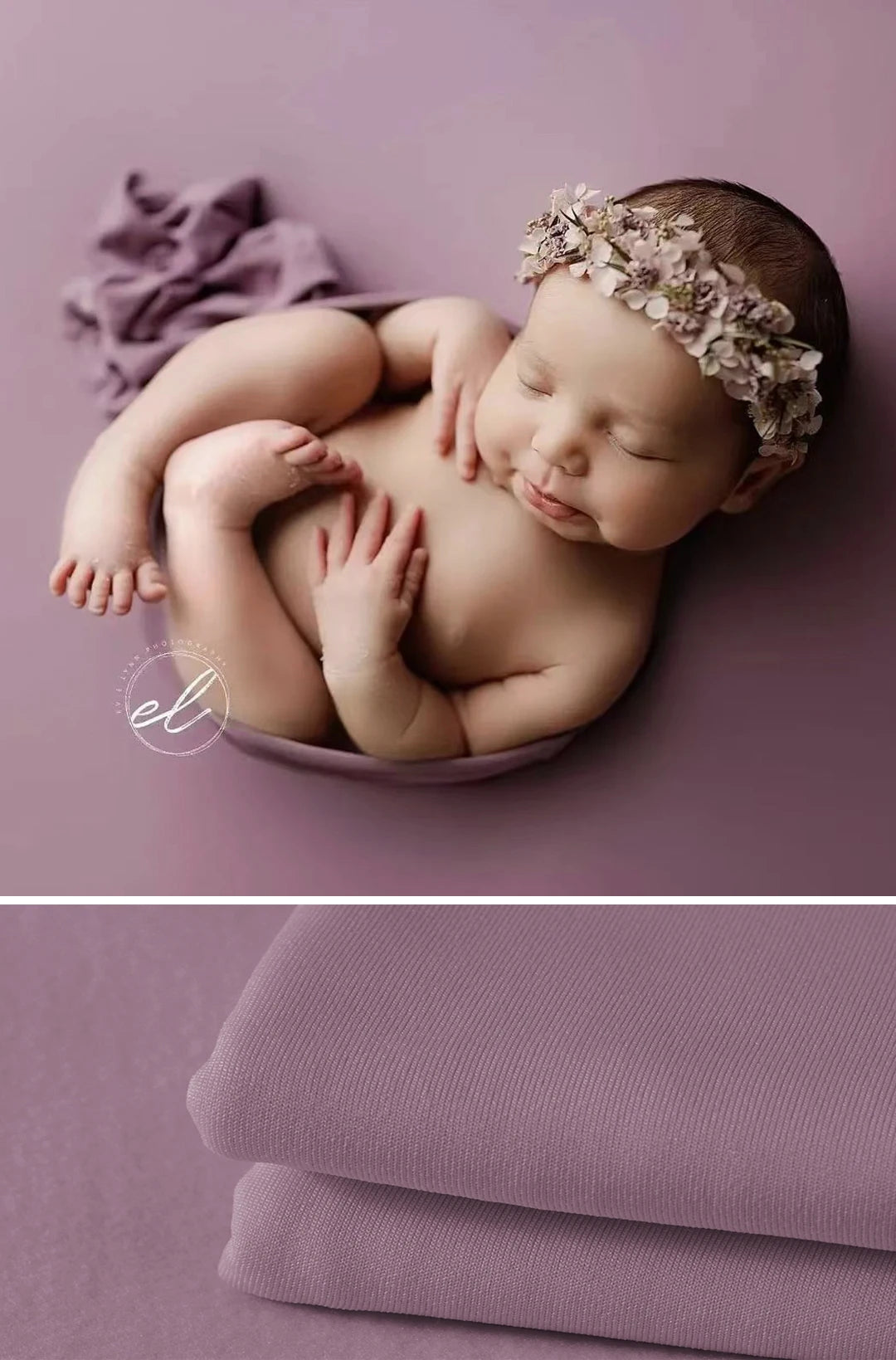 Fabric for Newborn Backdrop Bean Bag Cover Photo Props Layering Backdround Stretch Photoshoot Wraps Shoot Studio