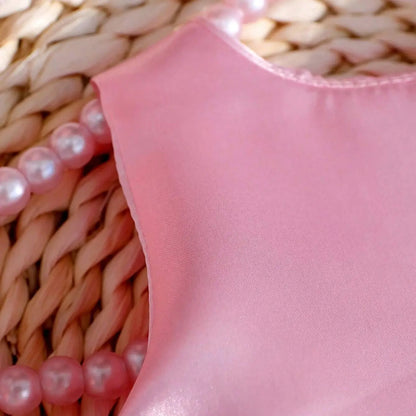 2pcs Pink Baby Girl Princess Lace Mesh Dress Bowknot Skirt Shower Newborn Set