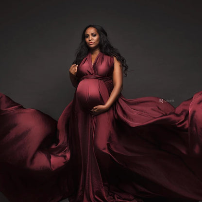 Maternity Soft Convertible Multi Way Braces Dress
