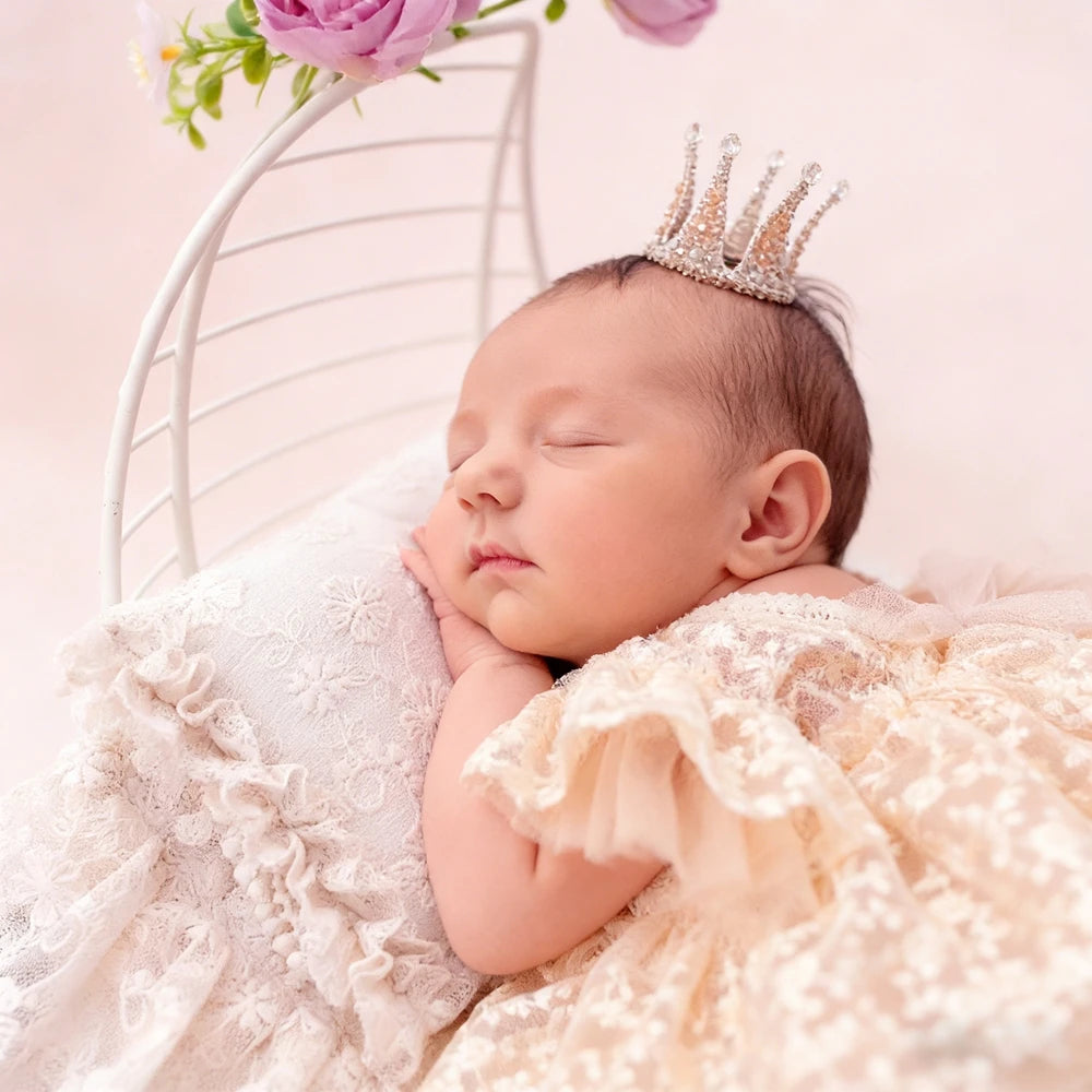 Newborn Baby Girl Lace Tutu Romper Photography Outfit Princess Bodysuit Infant Photo Shoot Baby Costume Newborn Lace Dress