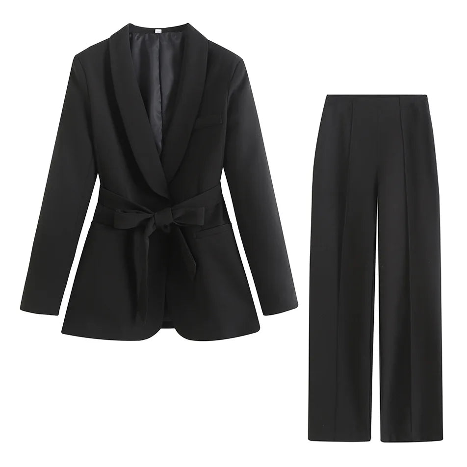Maternity Chic Outerwear Ol Suit Lace Up Long Sleeve Blazer Photo Shooting Gown