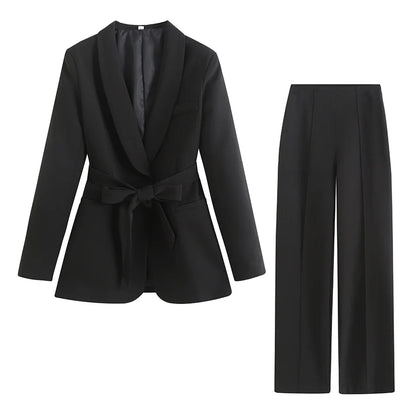Maternity Chic Outerwear Ol Suit Lace Up Long Sleeve Blazer Photo Shooting Gown