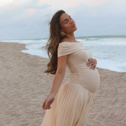 Maternity Photoshoot Dress | Maternity Dress Photoshoot Sleeveless Gown Pregnancy Photo Props pregnant women Summer Dresses for pregnant baby shower ? Studio Gown