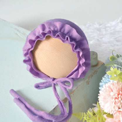 Newborn Photo Knit Hat Adjustable Baby Cap Sleepy Photos Session