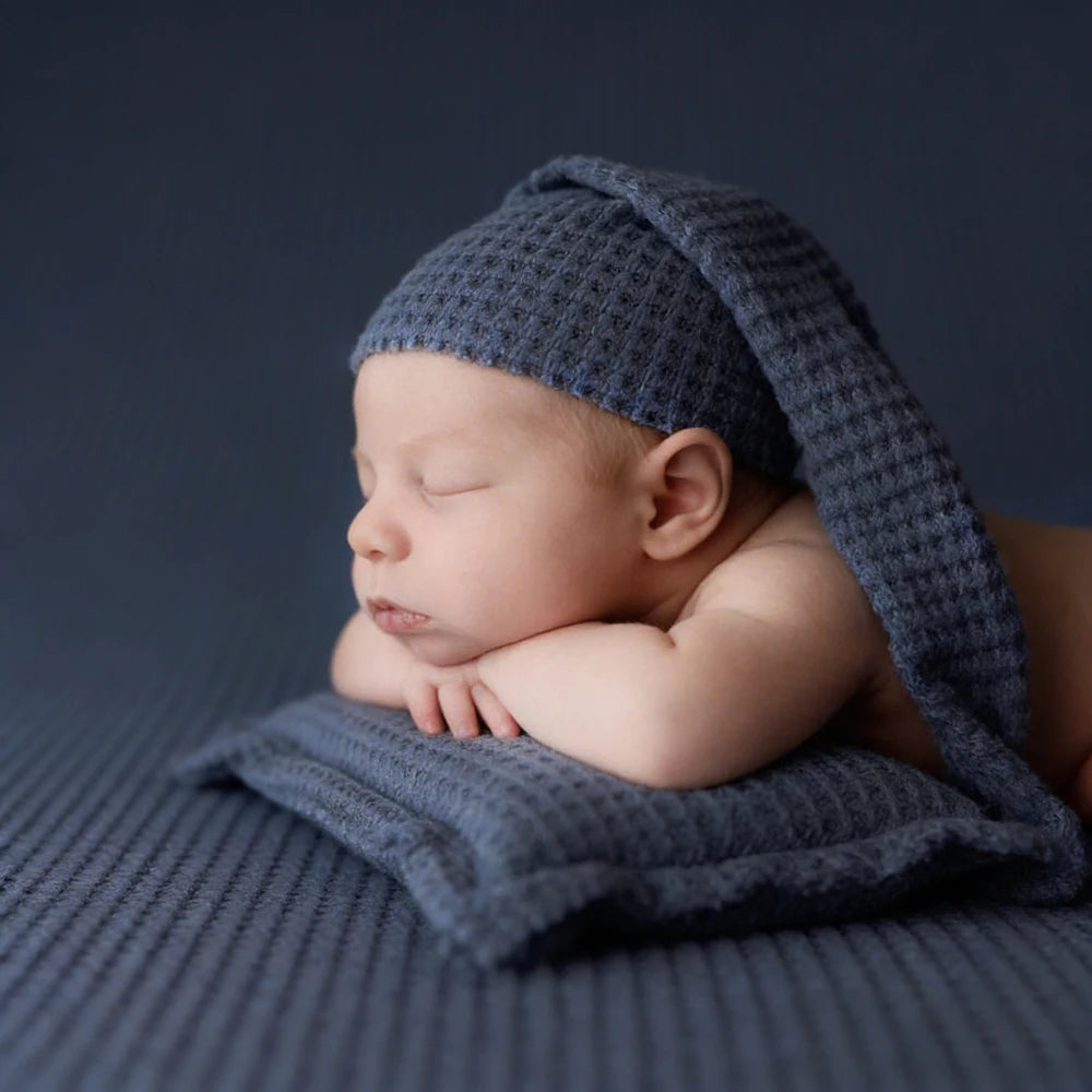 Baby Bonnet Pillow Set Newborn Costume Studio Soft Cotton