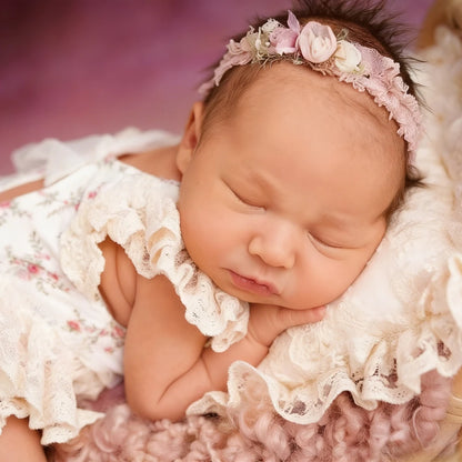 Floral Lace Tutu Romper Newborn Girl Baby Dress Ruffle Bodysuit