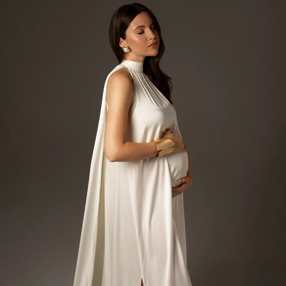 Maternity Dress Elegant Cape