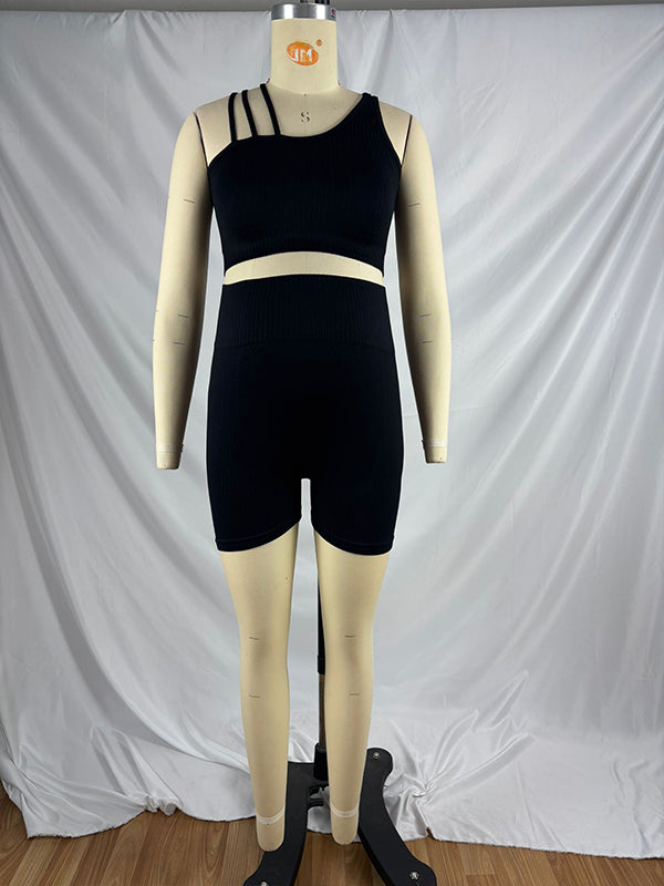 fotobeyou Over Belly Comfy Short Leggings Stretchy Maternity Two Piece Yoga Set