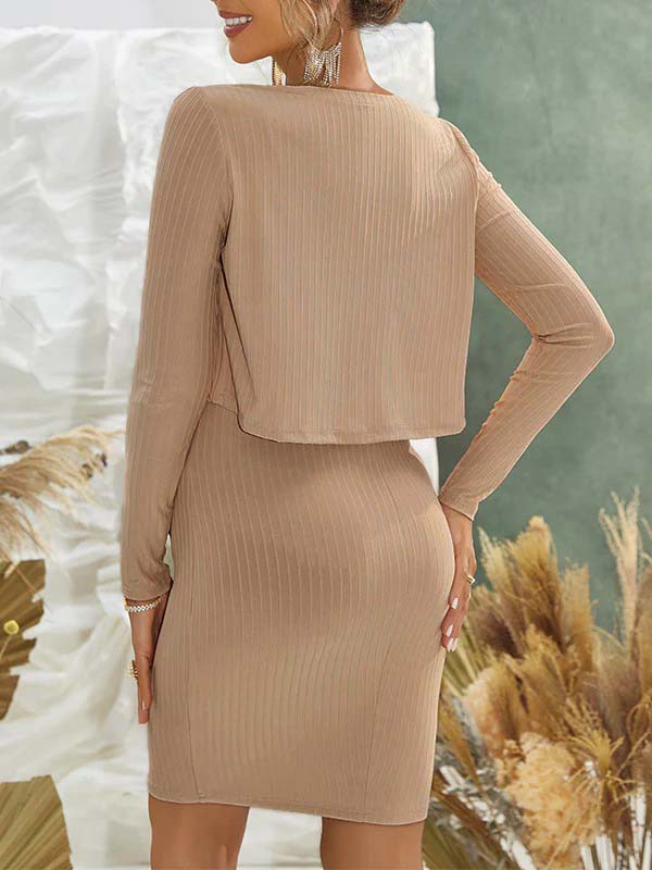 fotobeyou Condole Belt Daily 2-in-1 Bodycon Maternity Mini Dresses